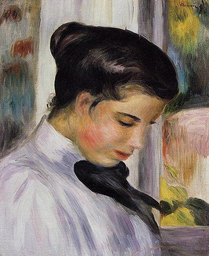 Jovem de perfil (Pierre-Auguste Renoir) - Reprodução com Qualidade Museu