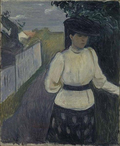 Inger em uma blusa branca (Edvard Munch) - Reprodução com Qualidade Museu