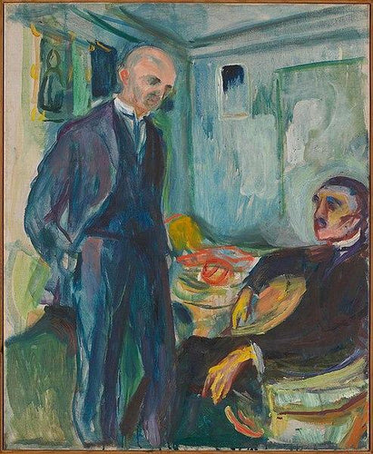 Lucien Dedichen e Jappe Nilssen (Edvard Munch) - Reprodução com Qualidade Museu