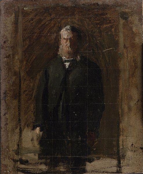 Esboço para o retrato do professor George F. Barker (Thomas Eakins) - Reprodução com Qualidade Museu