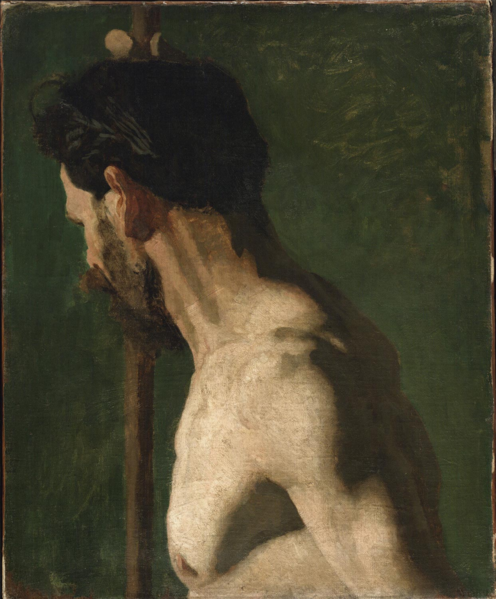Estudo de um homem nu - o homem forte (Thomas Eakins) - Reprodução com Qualidade Museu