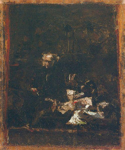 Estudo de composição, The Gross Clinic (Thomas Eakins) - Reprodução com Qualidade Museu