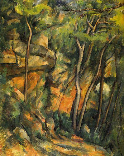 No Parque do Chateau Noir (Paul Cézanne) - Reprodução com Qualidade Museu