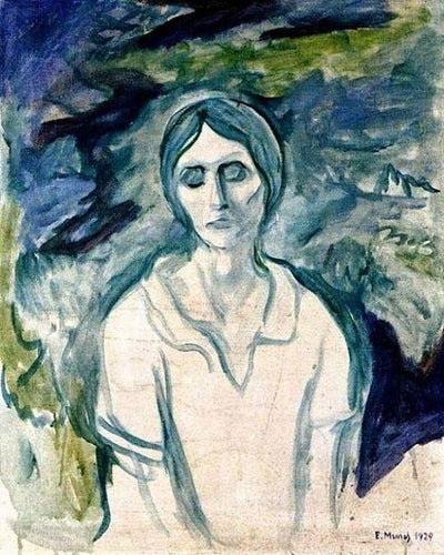 A garota gótica (Edvard Munch) - Reprodução com Qualidade Museu