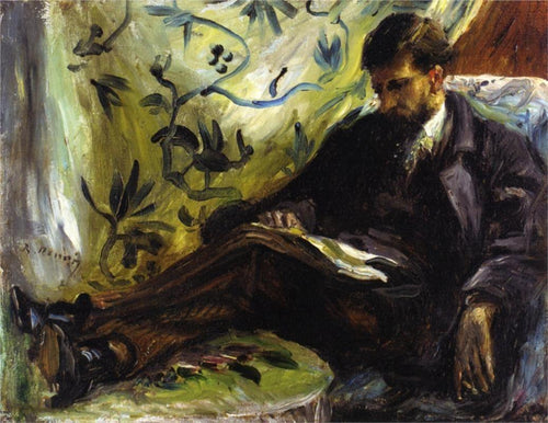 Retrato de Edmond Maitre - o leitor (Pierre-Auguste Renoir) - Reprodução com Qualidade Museu