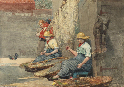 Fishergirls (Winslow Homer) - Reprodução com Qualidade Museu