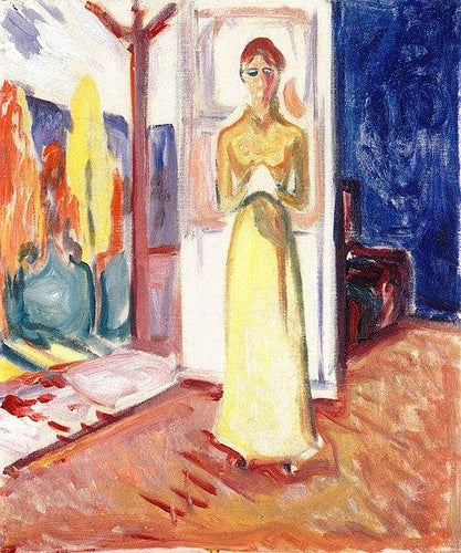 Mulher em pé na porta (Edvard Munch) - Reprodução com Qualidade Museu