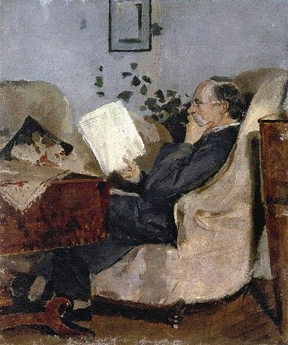 Christian Munch On The Couch (Edvard Munch) - Reprodução com Qualidade Museu