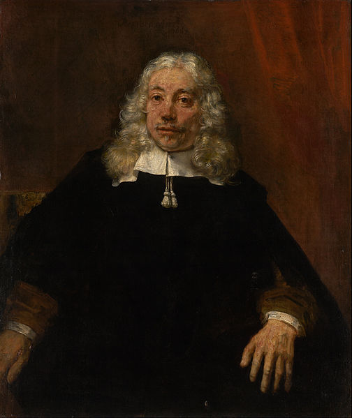 Retrato de um homem de cabelos brancos (Rembrandt) - Reprodução com Qualidade Museu