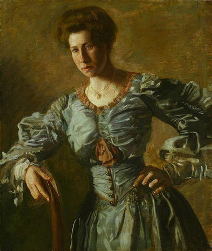 Retrato de Elizabeth L. Burton (Thomas Eakins) - Reprodução com Qualidade Museu
