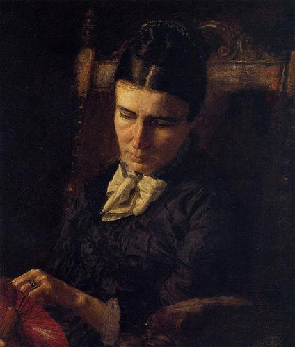 Retrato de Sarah Ward Brinton (Thomas Eakins) - Reprodução com Qualidade Museu