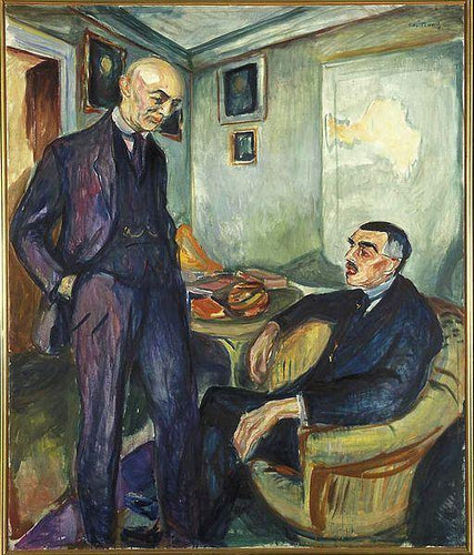 Lucien Dedichen e Jappe Nilssen (Edvard Munch) - Reprodução com Qualidade Museu