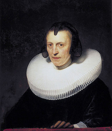 Retrato de Aletta Adriaensdr (Rembrandt) - Reprodução com Qualidade Museu