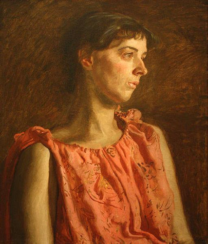 Retrato de Weda Cook (Thomas Eakins) - Reprodução com Qualidade Museu