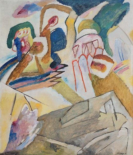 Improvisação 18 - Com Lápides (Wassily Kandinsky) - Reprodução com Qualidade Museu