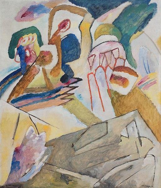 Improvisação 18 - Com Lápides (Wassily Kandinsky) - Reprodução com Qualidade Museu