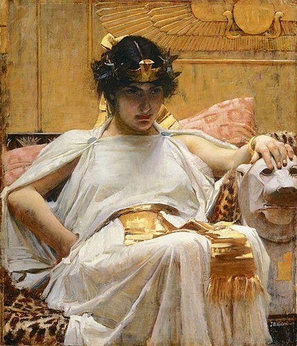 Cleopatra (John William Waterhouse) - Reprodução com Qualidade Museu