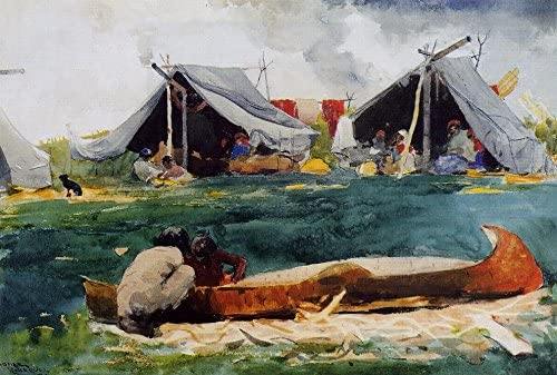 Índios montagnais (Winslow Homer) - Reprodução com Qualidade Museu