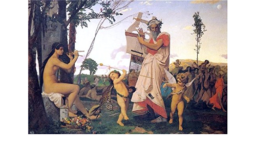 Anacreon, Bacchus And Amor (Jean-Leon Gerome) - Reprodução com Qualidade Museu