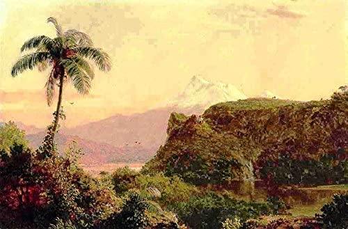 Paisagem Tropical (Frederic Edwin Church) - Reprodução com Qualidade Museu