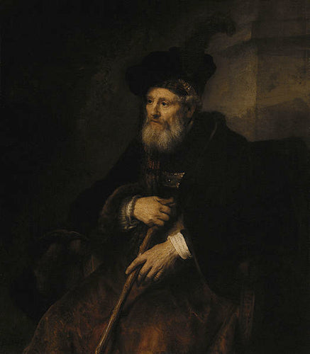 Retrato de um homem idoso (Rembrandt) - Reprodução com Qualidade Museu