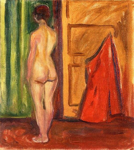Nua De Costas Viradas (Edvard Munch) - Reprodução com Qualidade Museu
