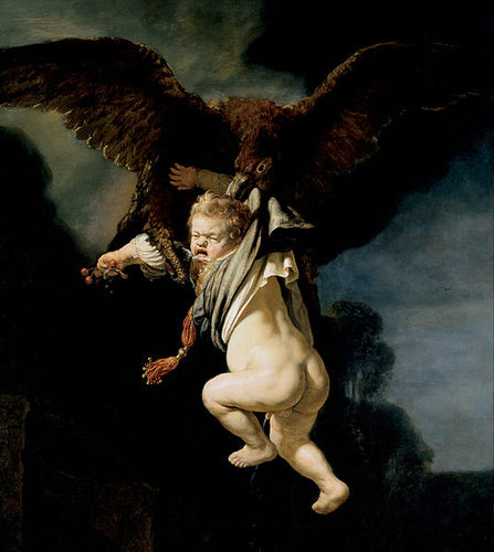 The Rape Of Ganymede (Rembrandt) - Reprodução com Qualidade Museu