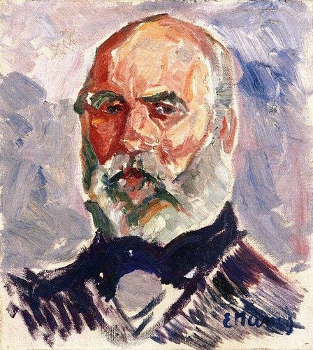 Retrato de um homem idoso (Edvard Munch) - Reprodução com Qualidade Museu