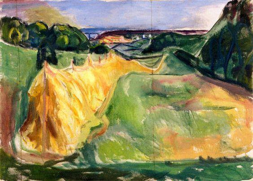 Feno De Secagem (Edvard Munch) - Reprodução com Qualidade Museu