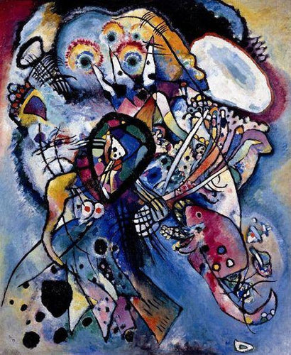 Dois ovais - número da composição. 218 (Wassily Kandinsky) - Reprodução com Qualidade Museu