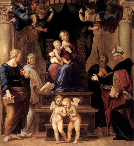 Madonna do Baldacchino (Rafael) - Reprodução com Qualidade Museu