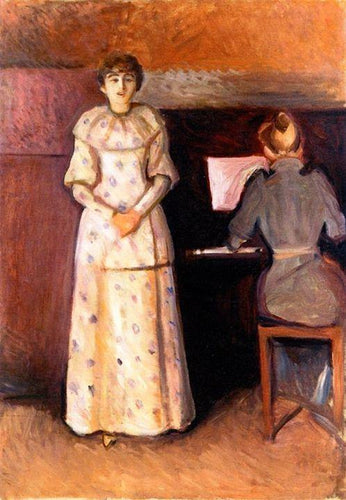 Ragnhild e Dagny Juel (Edvard Munch) - Reprodução com Qualidade Museu