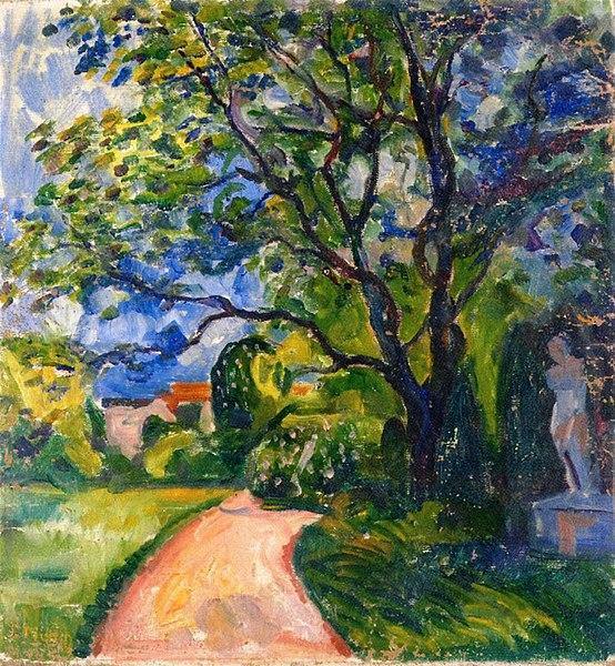 Jardim em Lubeck (Edvard Munch) - Reprodução com Qualidade Museu