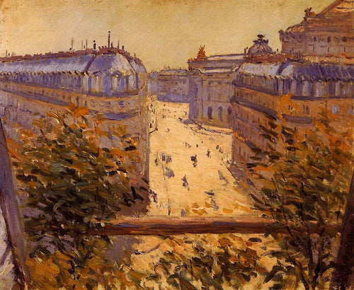 Rue Halevy, Vista da Varanda (Gustave Caillebotte) - Reprodução com Qualidade Museu