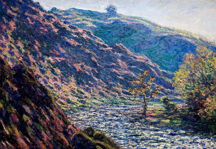 A velha árvore na confluência (Claude Monet) - Reprodução com Qualidade Museu