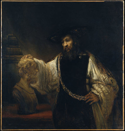 Aristóteles com um busto de Homero (Rembrandt) - Reprodução com Qualidade Museu