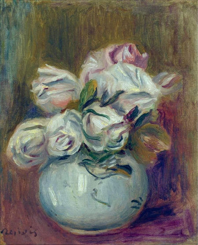 Rosas brancas (Pierre-Auguste Renoir) - Reprodução com Qualidade Museu