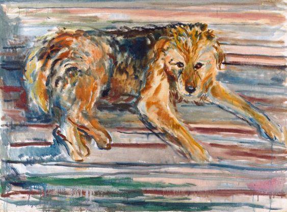 Airdale Terrier (Edvard Munch) - Reprodução com Qualidade Museu