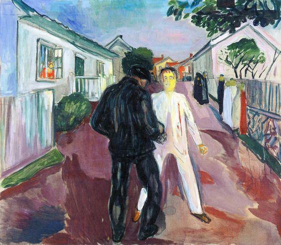A luta (Edvard Munch) - Reprodução com Qualidade Museu