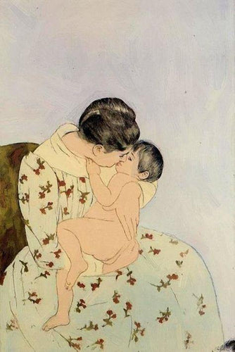 O beijo (Mary Cassatt) - Reprodução com Qualidade Museu