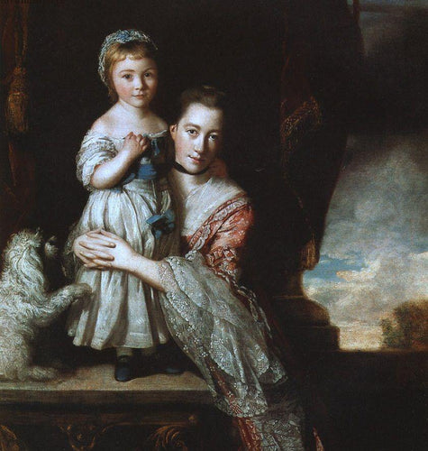 Lady Spencer com sua filha mais velha
