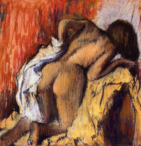 Mulher se enxugando (Edgar Degas) - Reprodução com Qualidade Museu