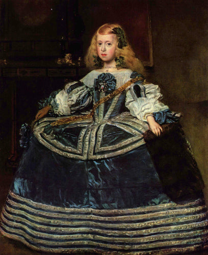 Retrato da Infanta Margarita (Diego velázquez) - Reprodução com Qualidade Museu
