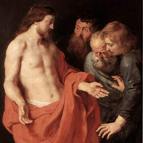 The Incredulity Of St. Thomas - Painel do meio (Peter Paul Rubens) - Reprodução com Qualidade Museu