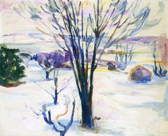 Neve (Edvard Munch) - Reprodução com Qualidade Museu