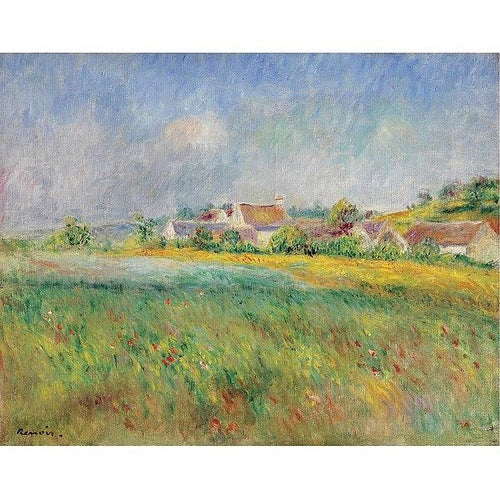 The Village Of Bonnecourt (Pierre-Auguste Renoir) - Reprodução com Qualidade Museu
