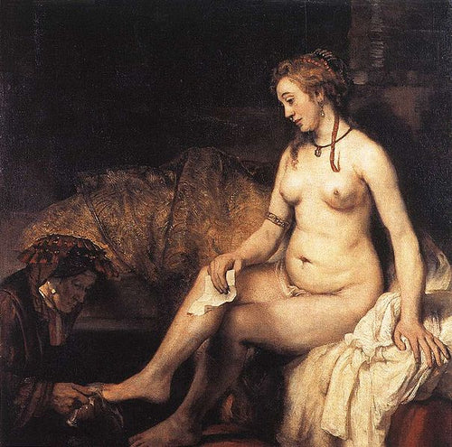 Banho de Bate-Seba (Rembrandt) - Reprodução com Qualidade Museu