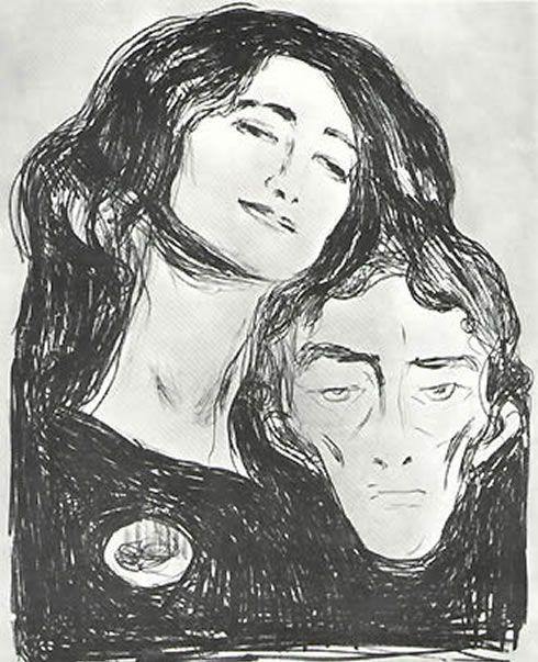 Salome - Eva Mudocci And Munch (Edvard Munch) - Reprodução com Qualidade Museu