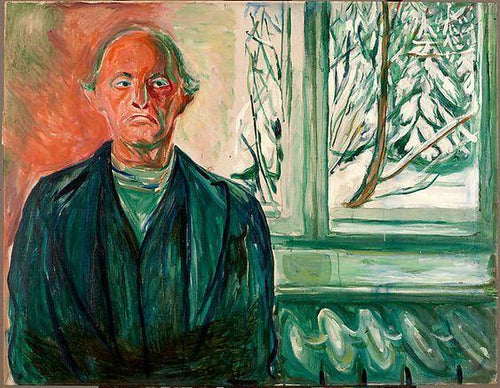 Auto-retrato perto da janela (Edvard Munch) - Reprodução com Qualidade Museu