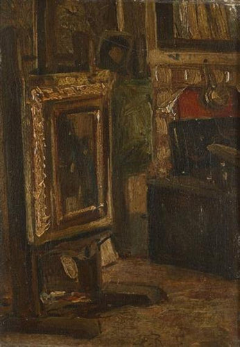 Interior do estúdio (Rudolf Ernst) - Reprodução com Qualidade Museu